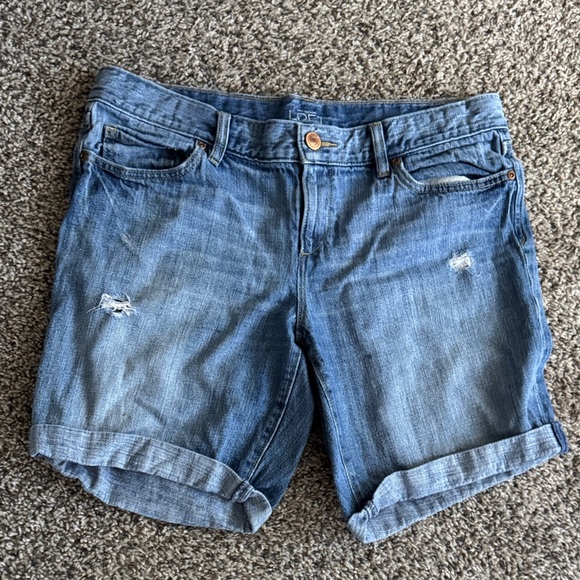 LOFT Pants - LOFT Distressed Blue Jean Shorts